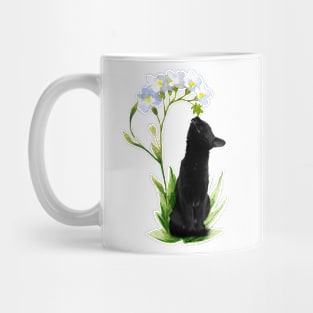 The sniffing cat Mug